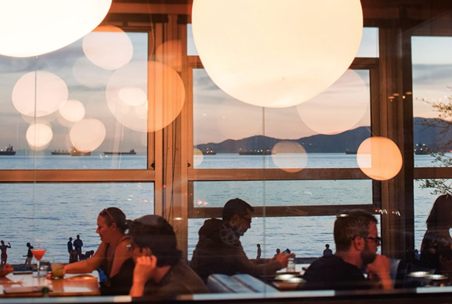 Sunset dinner at English Bay’s Cactus Club