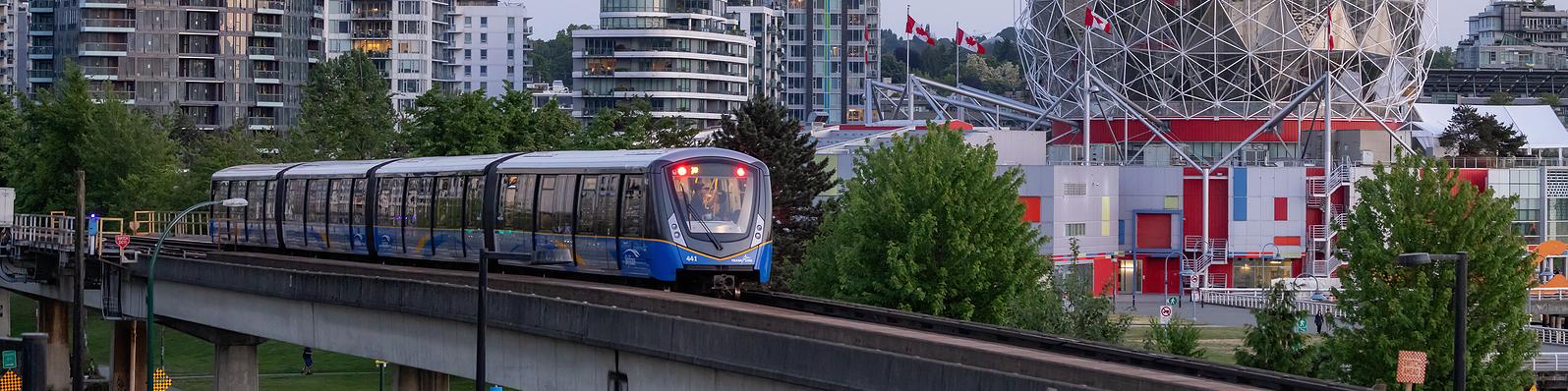 SkyTrain from Main Street-Science World Station