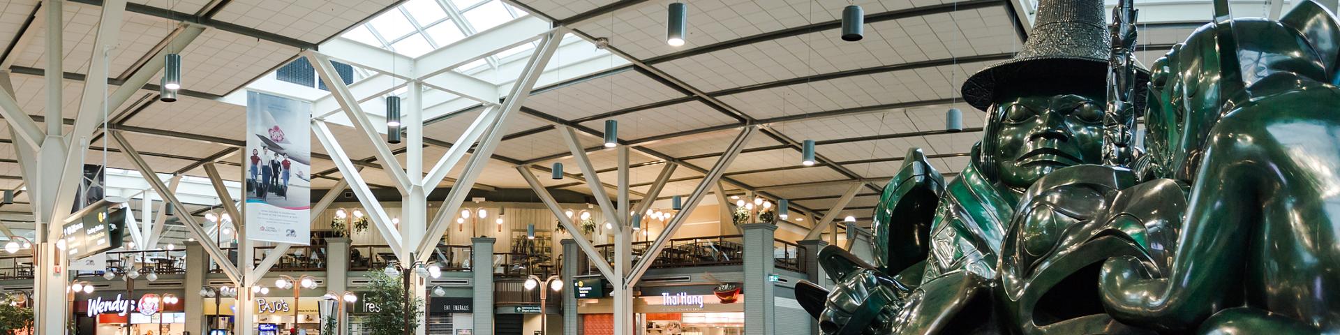 International departures section of YVR