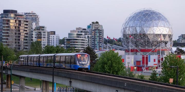 SkyTrain from Main Street-Science World Station