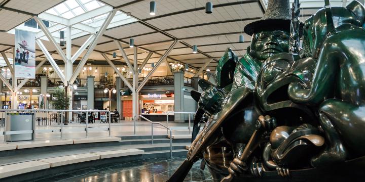 International departures section of YVR