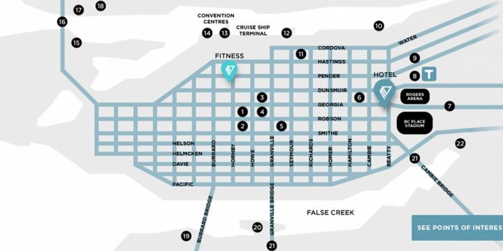 MAP points of interest