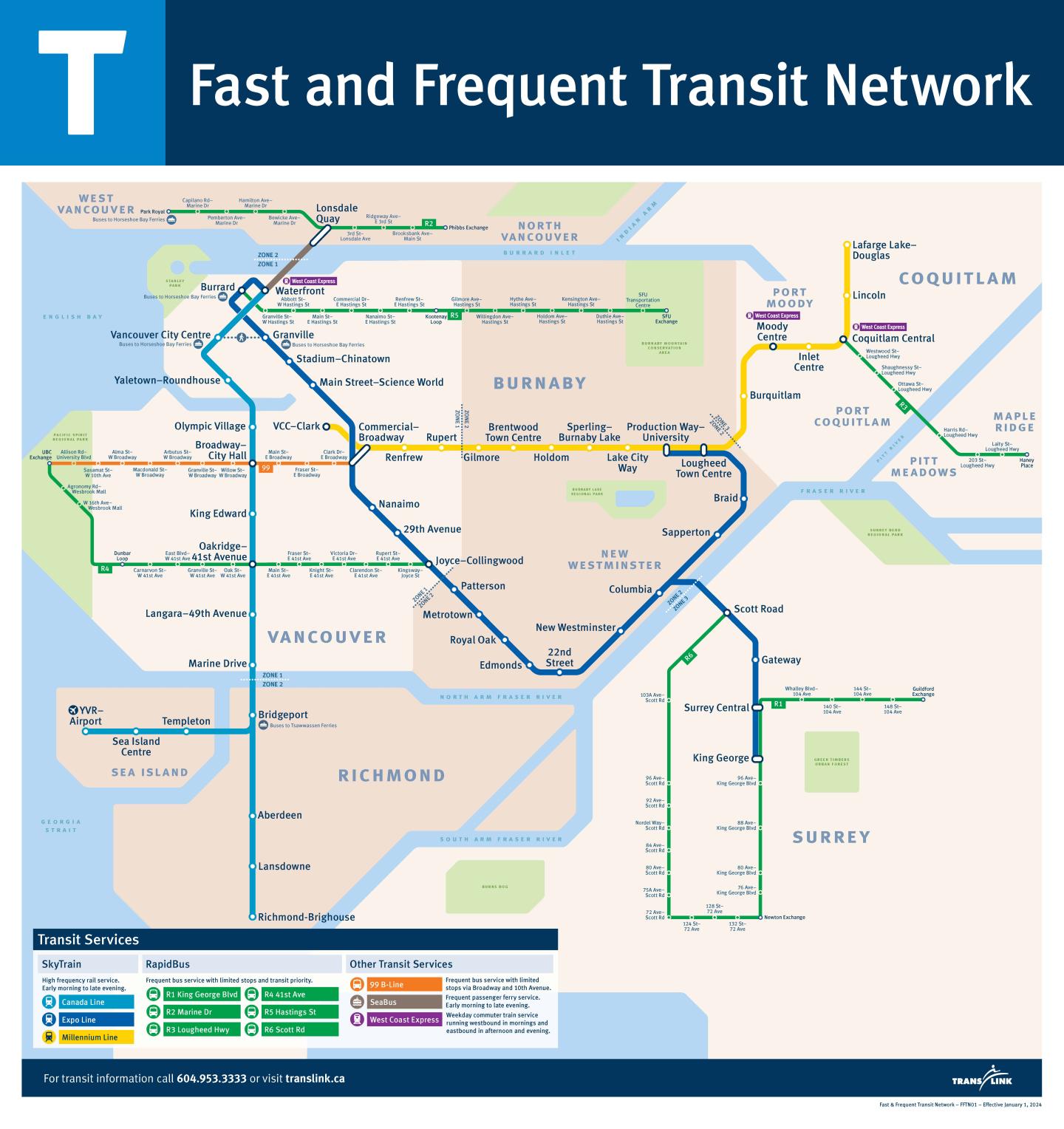 Fast and Frequent Vancouver Transit Network