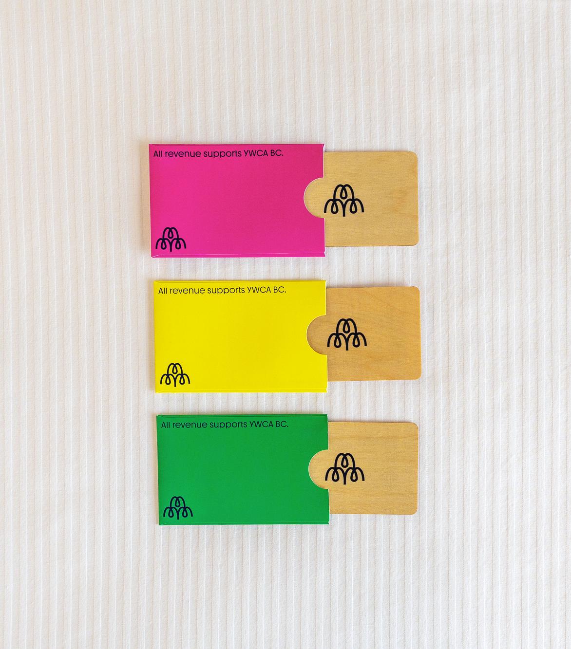 Hotel Willo uses wooden key cards and colourful key card envelopes.