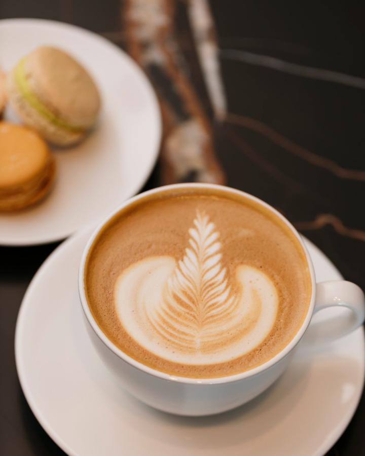 Latte art from Thierry