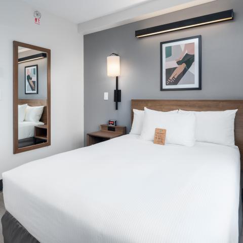 Double Bed with Shared Bathroom