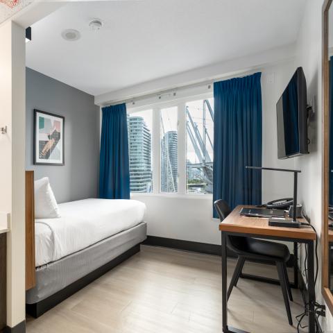 Hotel Willo (formerly YWCA Hotel Vancouver) Single Bed Facing BC Place