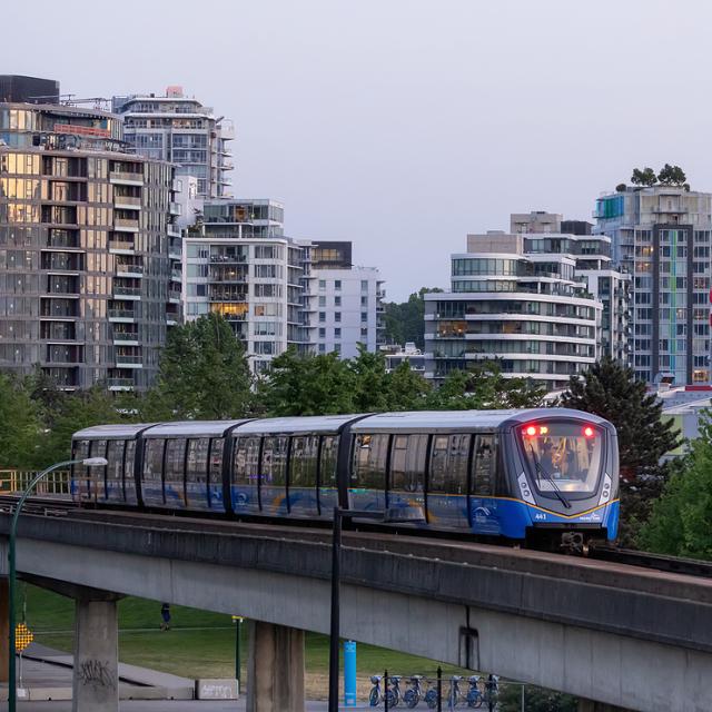 SkyTrain from Main Street-Science World Station