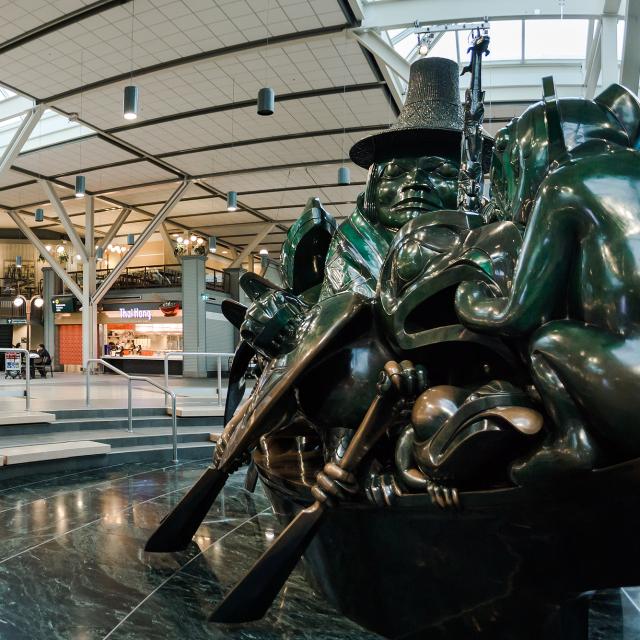 International departures section of YVR